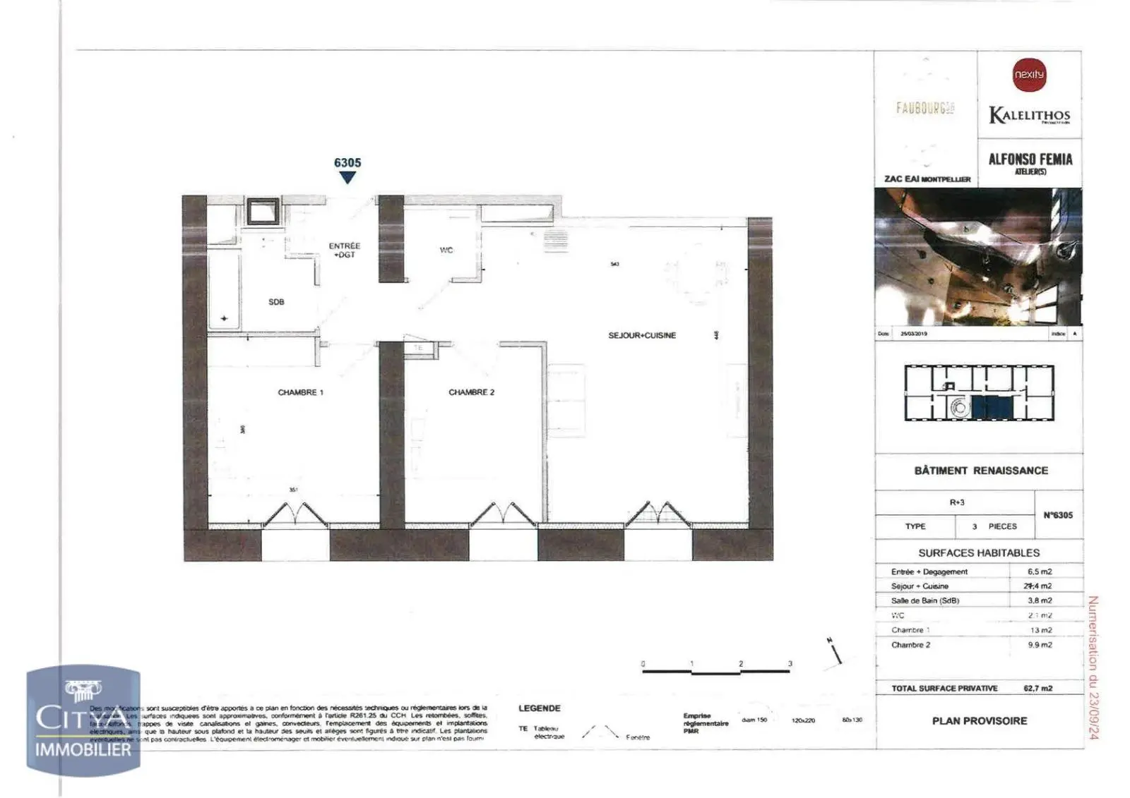 Photo 7 Appartement 3 pièces 56.7m²