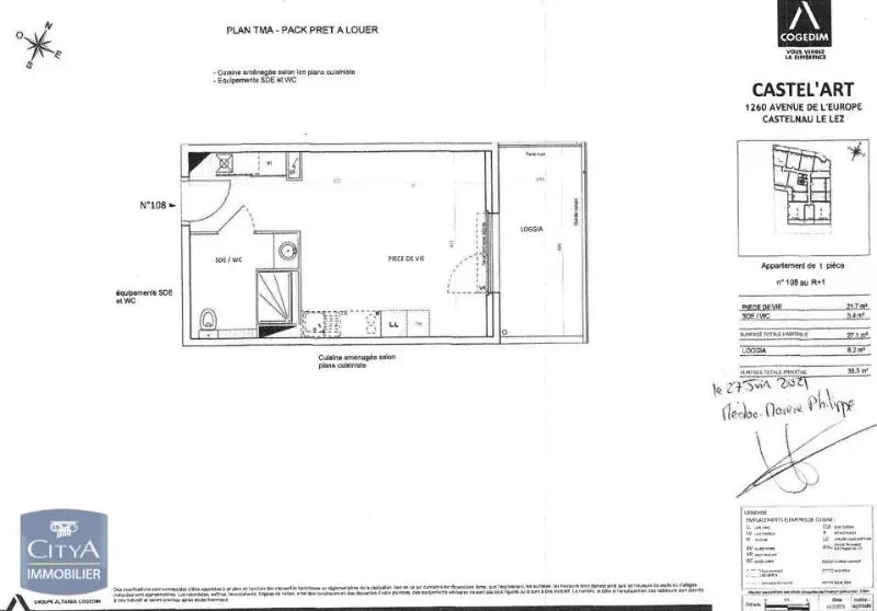 Photo 2 Appartement 1 pièce 27.1m²