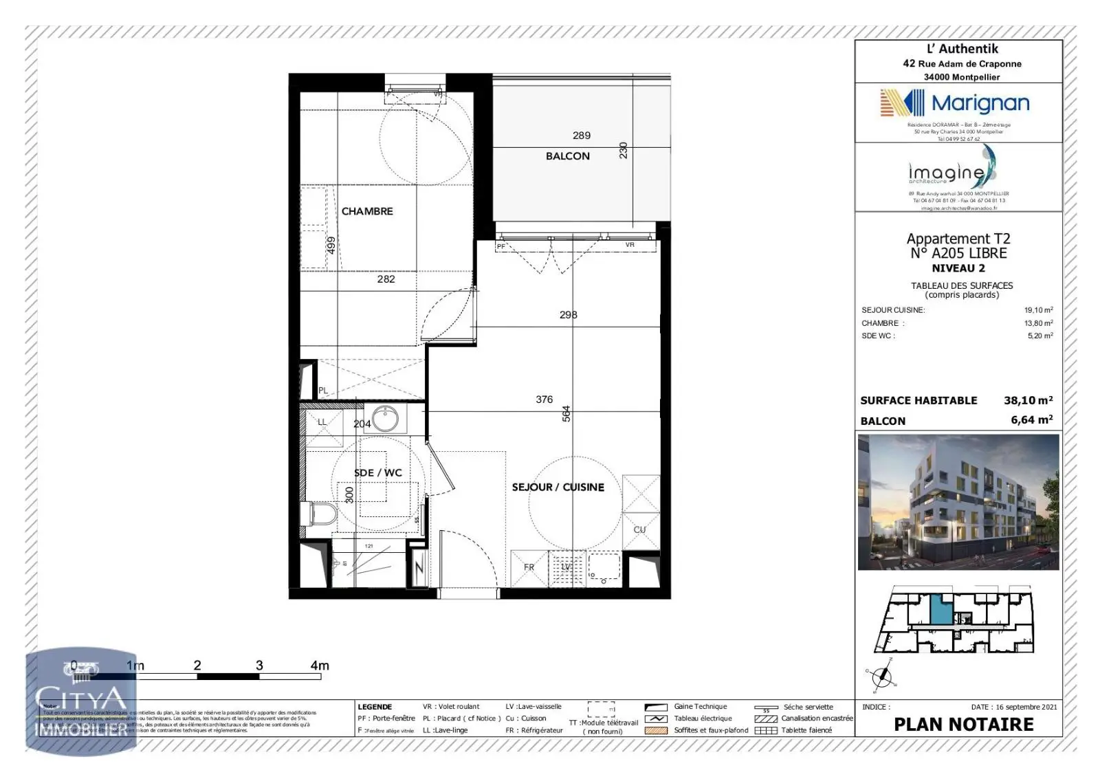 Photo 1 Appartement 2 pièces 38.1m²