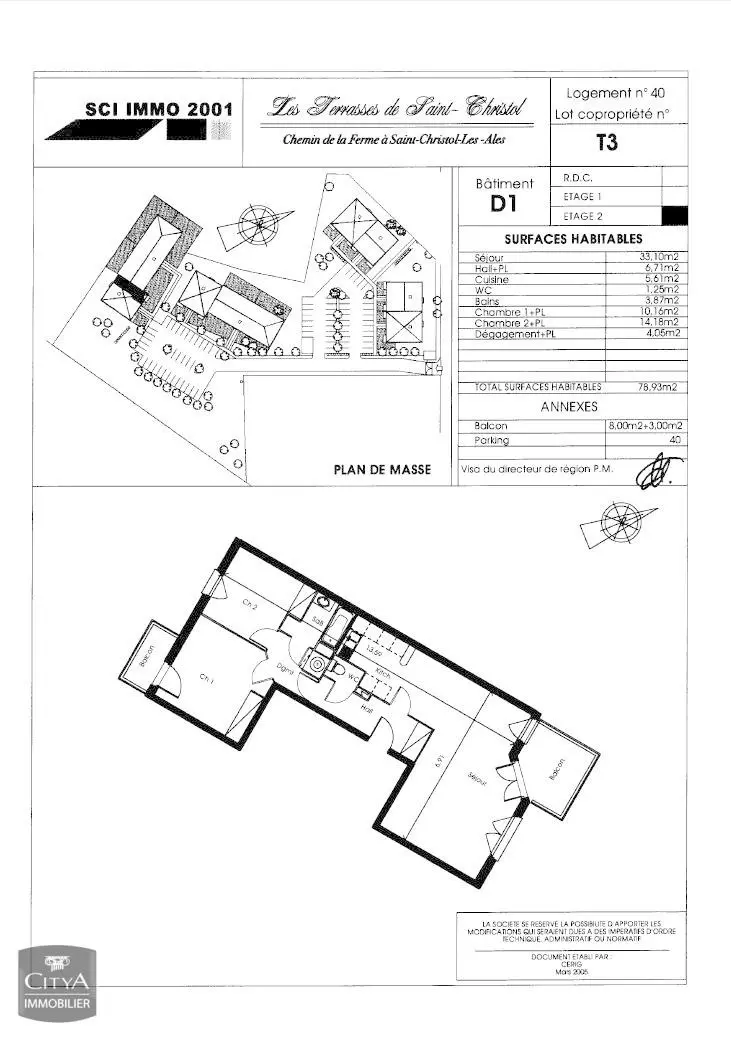 Photo 1 Appartement 3 pièces 78.98m²