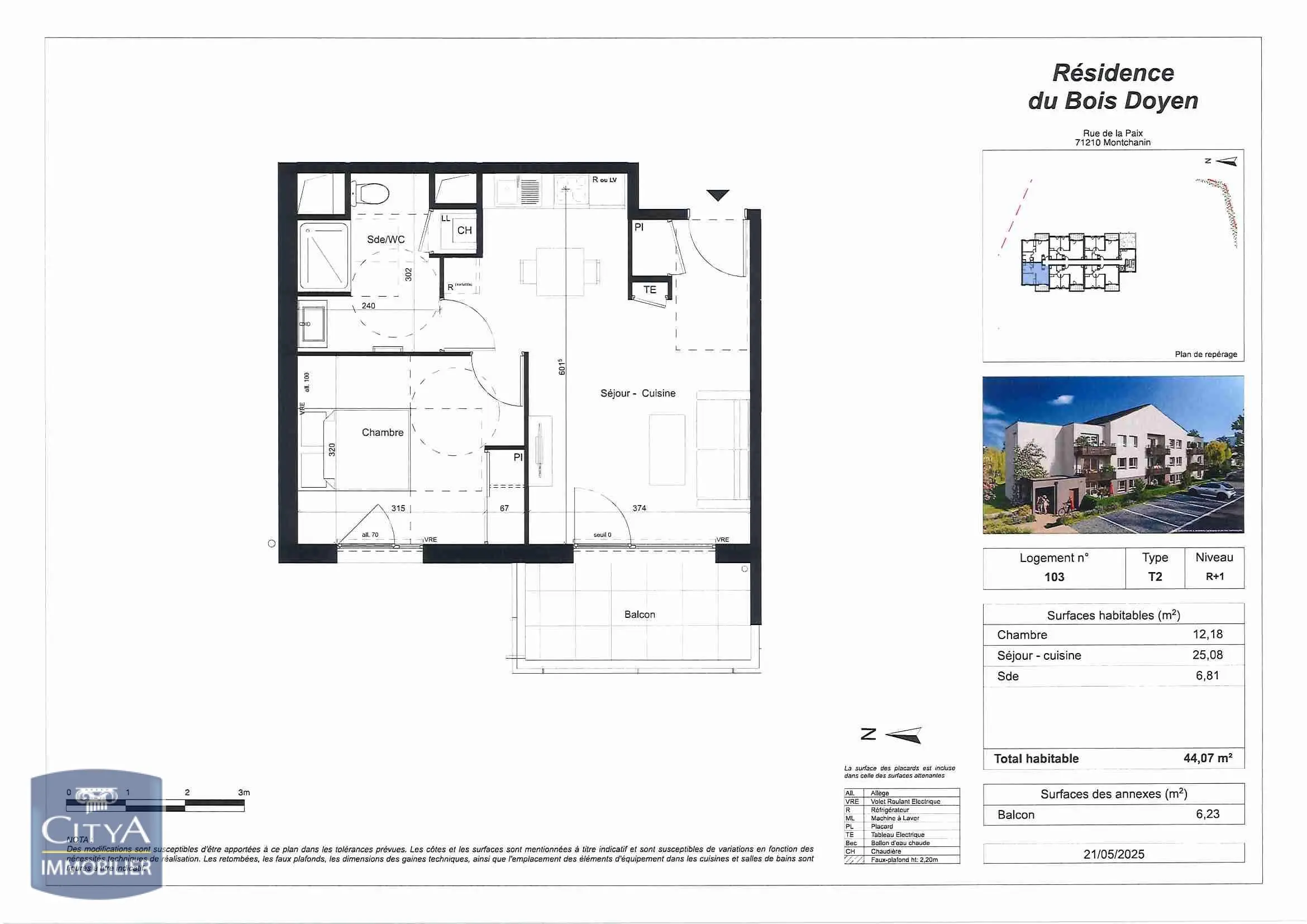 Photo 4 Appartement 2 pièces 44.07m²