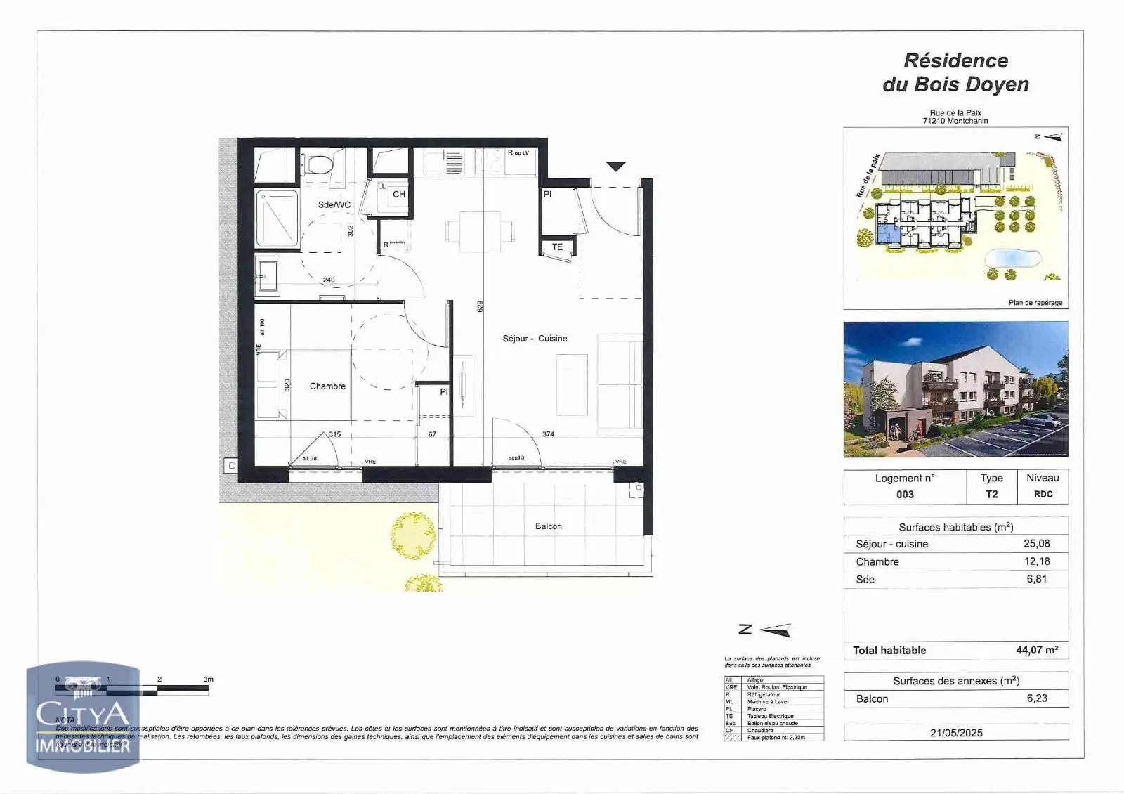 Photo 2 Appartement 2 pièces 44.07m²