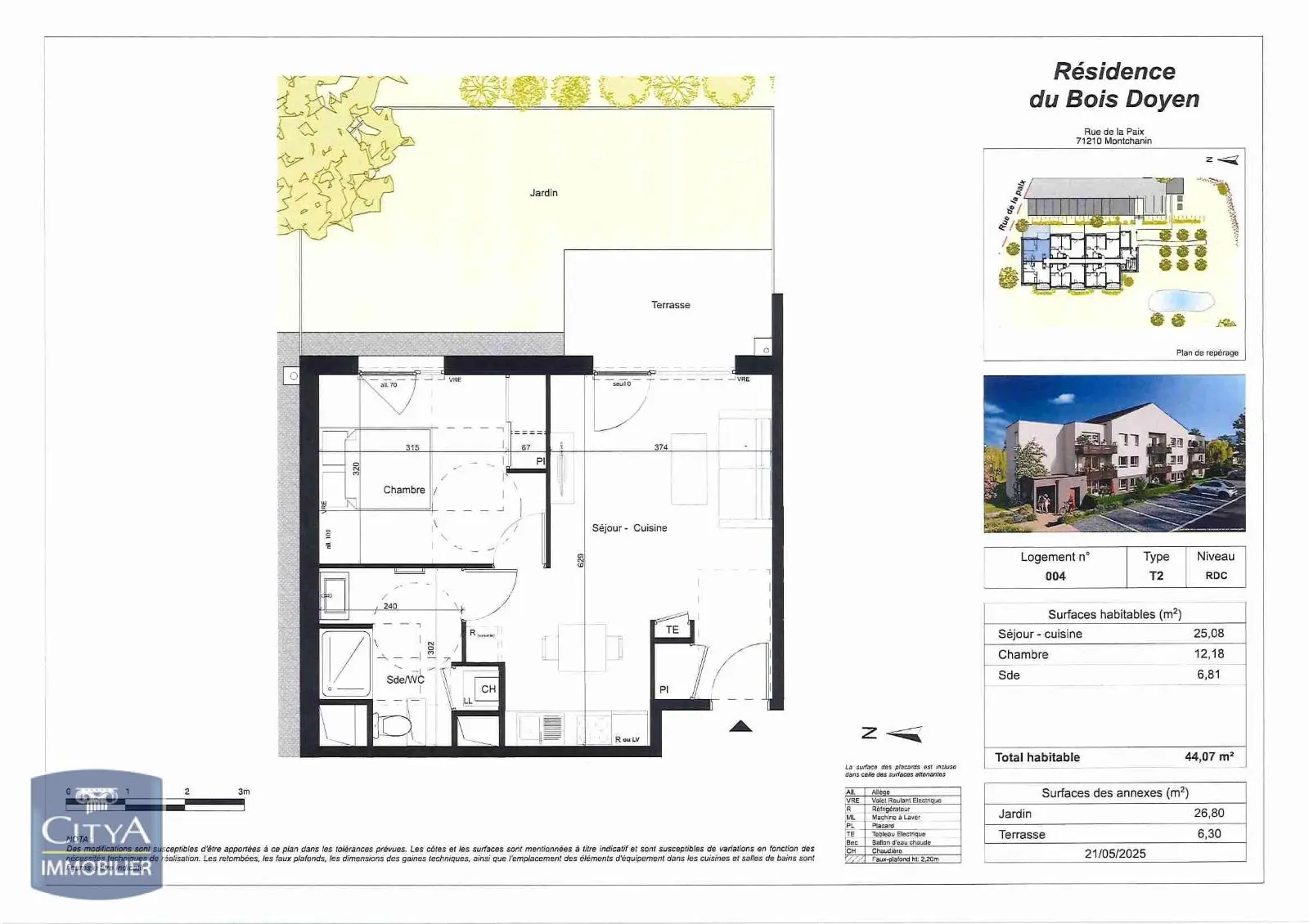 Photo 1 Appartement 2 pièces 44.07m²