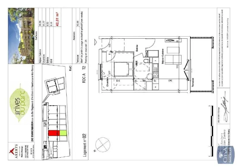 Photo 4 Appartement 2 pièces 42.01m²