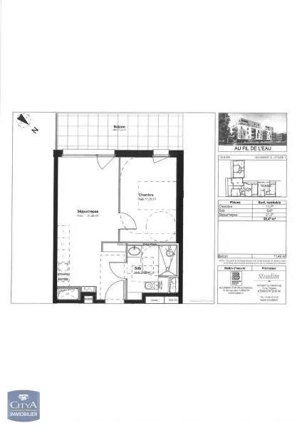 Photo 12 Appartement 2 pièces 38.4m²