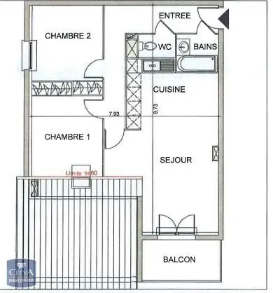 Photo 7 Appartement 3 pièces 66.52m²