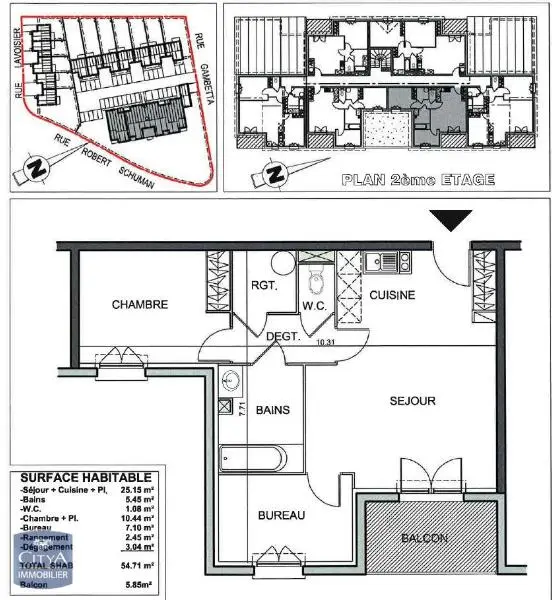 Photo 7 Appartement 2 pièces 52.9m²