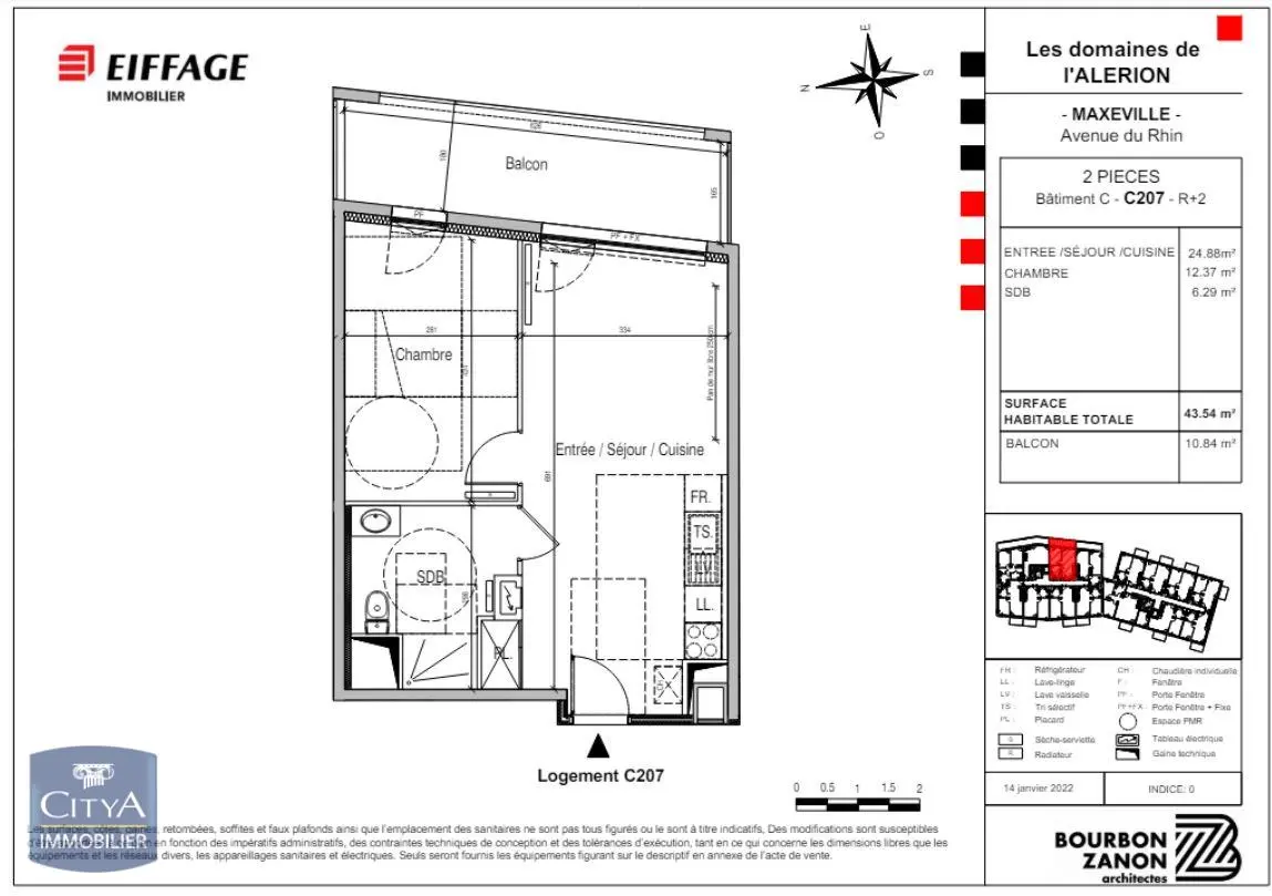 Photo 13 Appartement 2 pièces 43.54m²