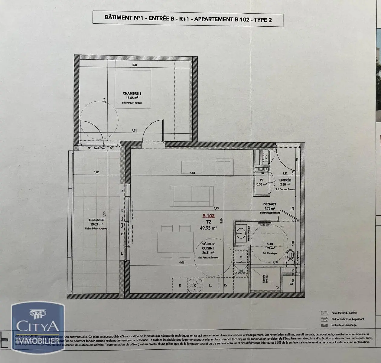 Photo 2 Appartement 2 pièces 49.95m²