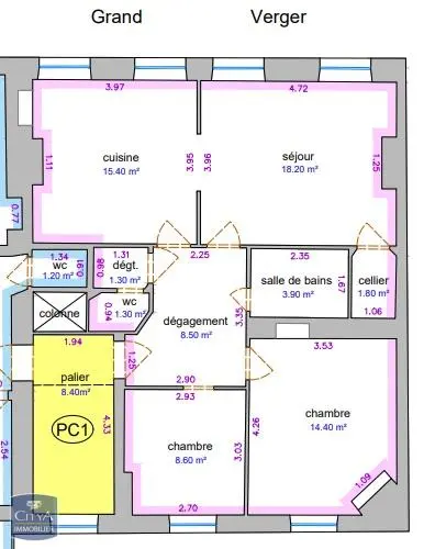 Photo 1 Appartement 3 pièces 72.95m²