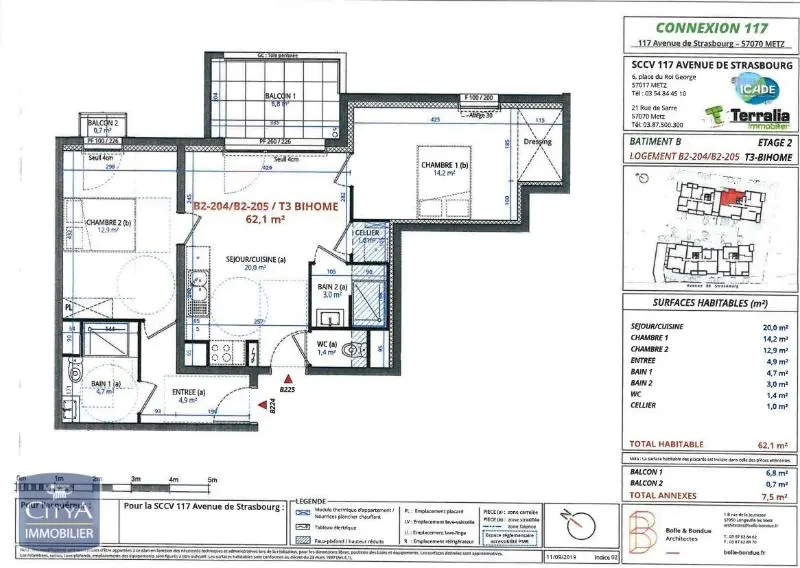 Photo 16 Appartement 3 pièces 62.1m²