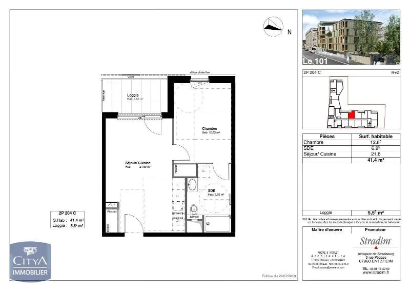 Photo 9 Appartement 2 pièces 41.4m²
