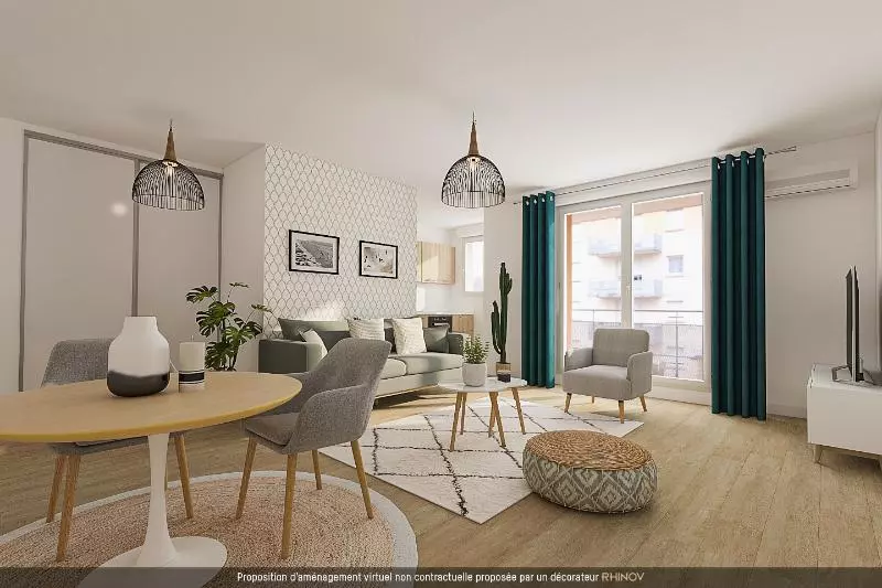 Illustration pour Appartement 2 pièces 48.06m² Photo Appartement 2 pièces 48.06m²