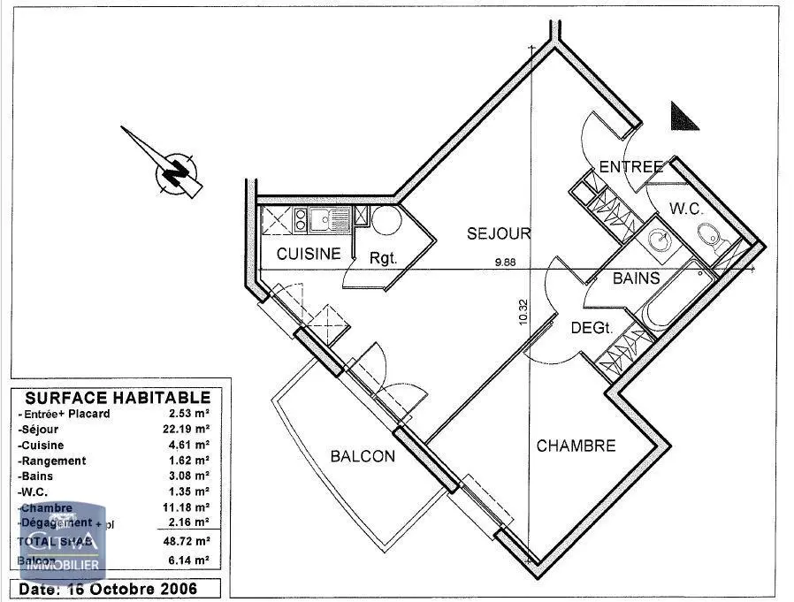 Photo 2 Appartement 2 pièces 47.1m²