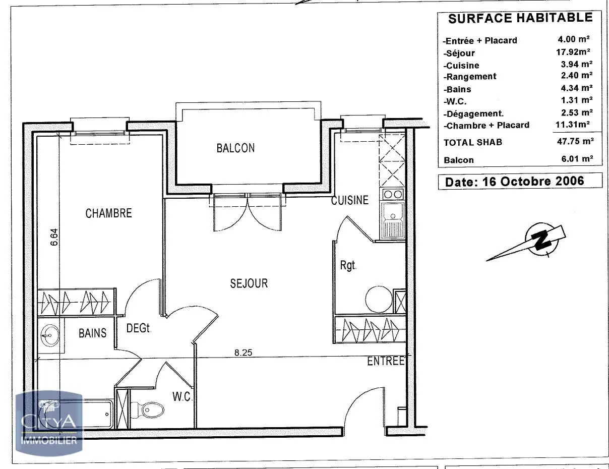 Photo 1 Appartement 2 pièces 47m²