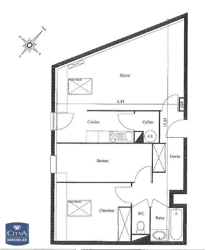 Photo 4 Appartement 3 pièces 58m²