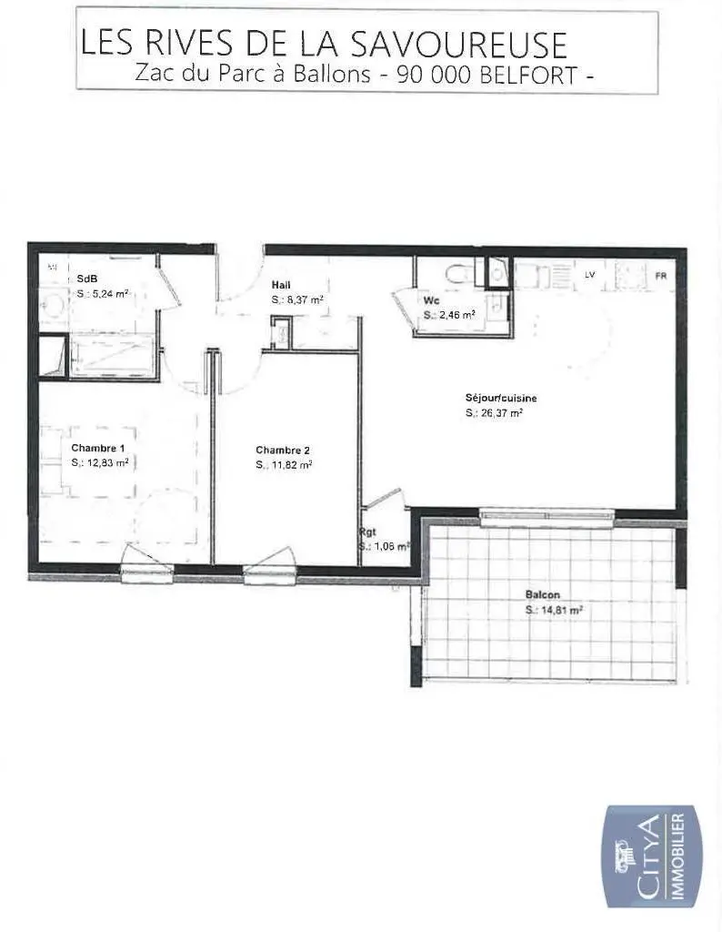 Photo 1 Appartement 3 pièces 68.17m²