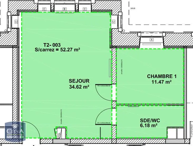 Photo 7 Appartement 2 pièces 52.27m²