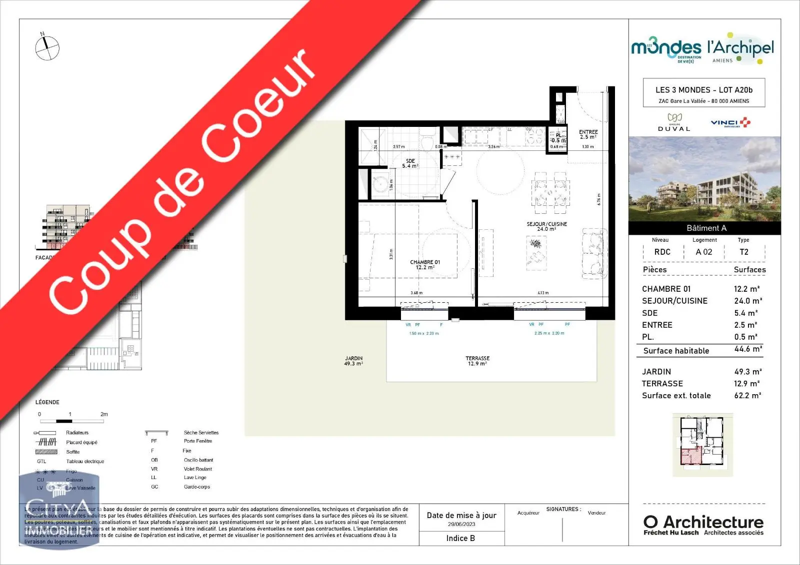Photo 1 Appartement 2 pièces 44.6m²