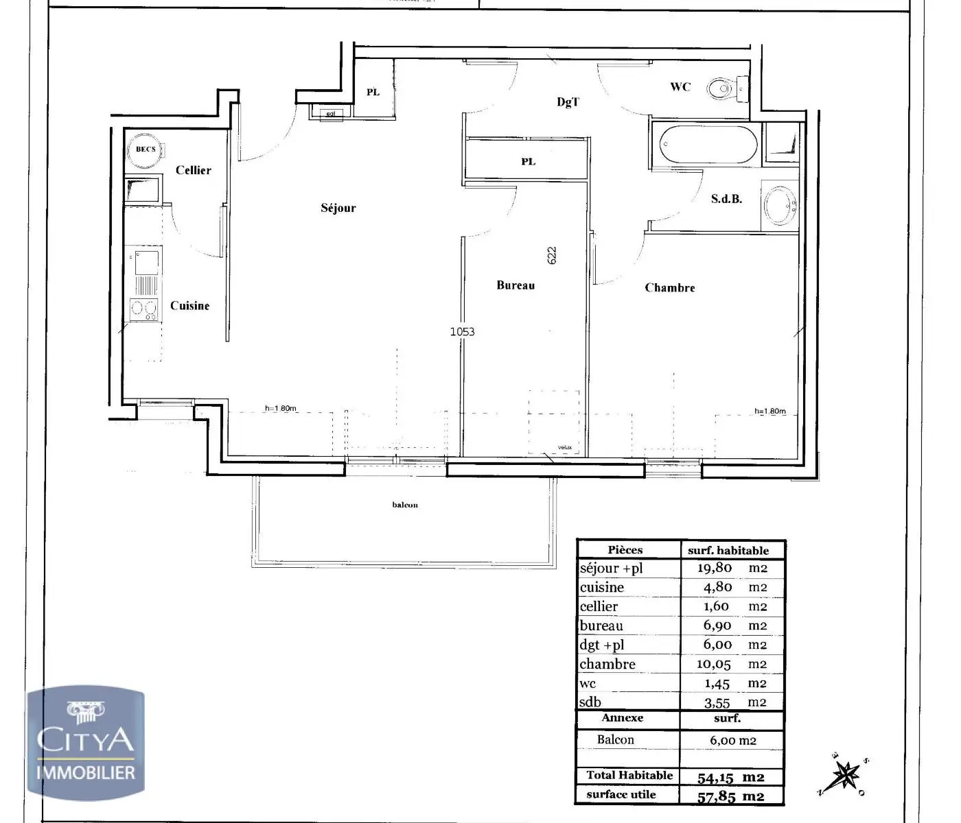 Photo 10 Appartement 2 pièces 50.25m²