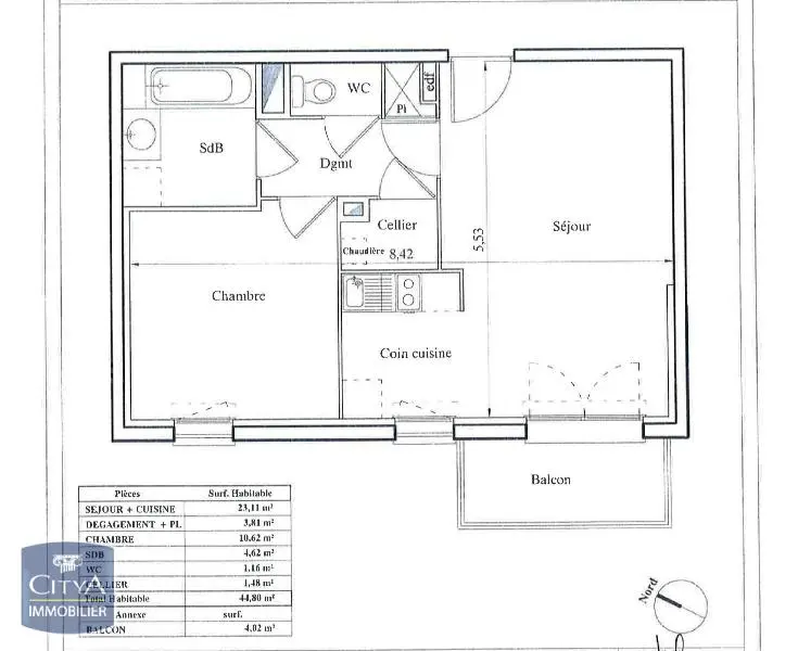 Photo 9 Appartement 2 pièces 44.8m²