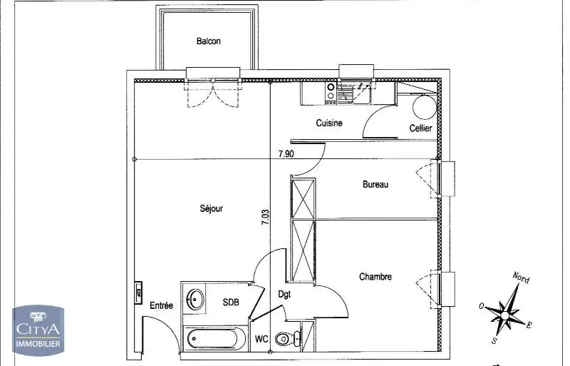 Photo 7 Appartement 2 pièces 53.65m²