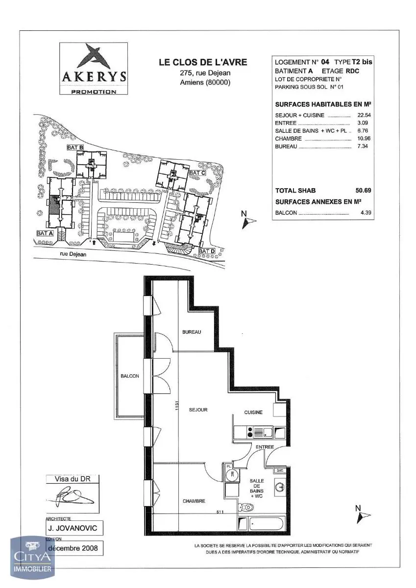 Photo 2 Appartement 2 pièces 50.69m²