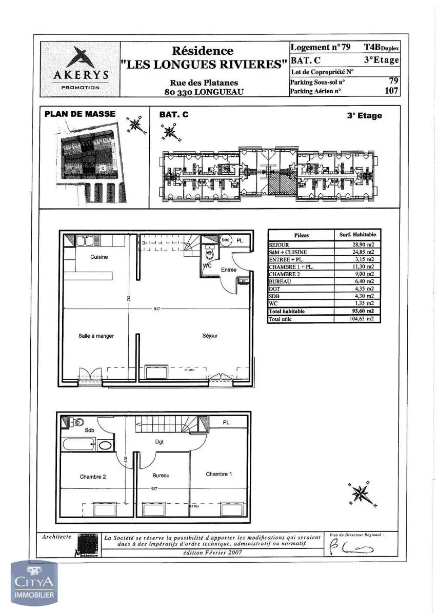 Photo 3 Appartement 4 pièces 93.75m²