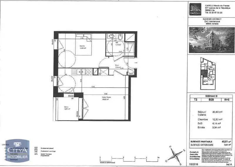 Photo 2 Appartement 2 pièces 40.61m²