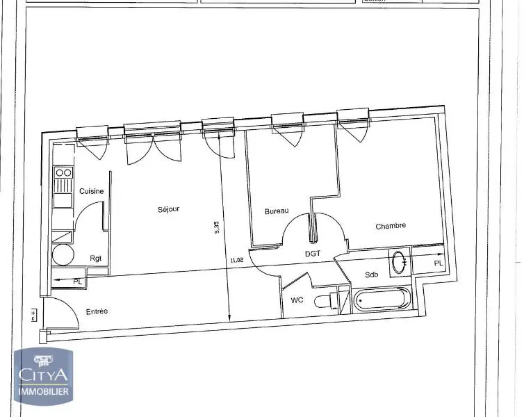Photo 7 Appartement 2 pièces 55.68m²