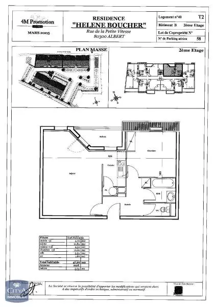 Photo du bien Appartement 2 pièces 47.9m²