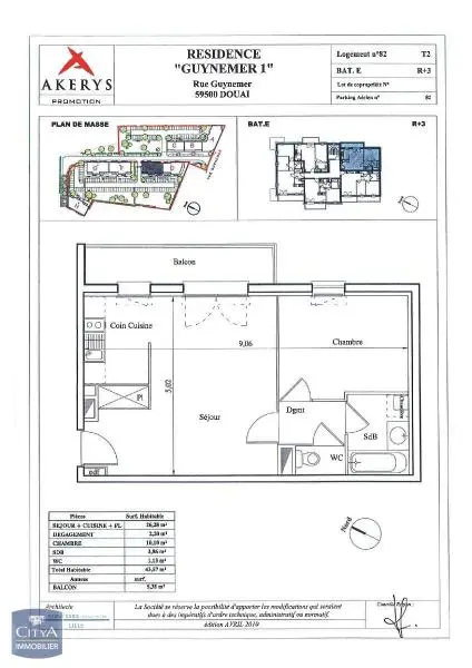 Photo 10 Appartement 2 pièces 43.57m²