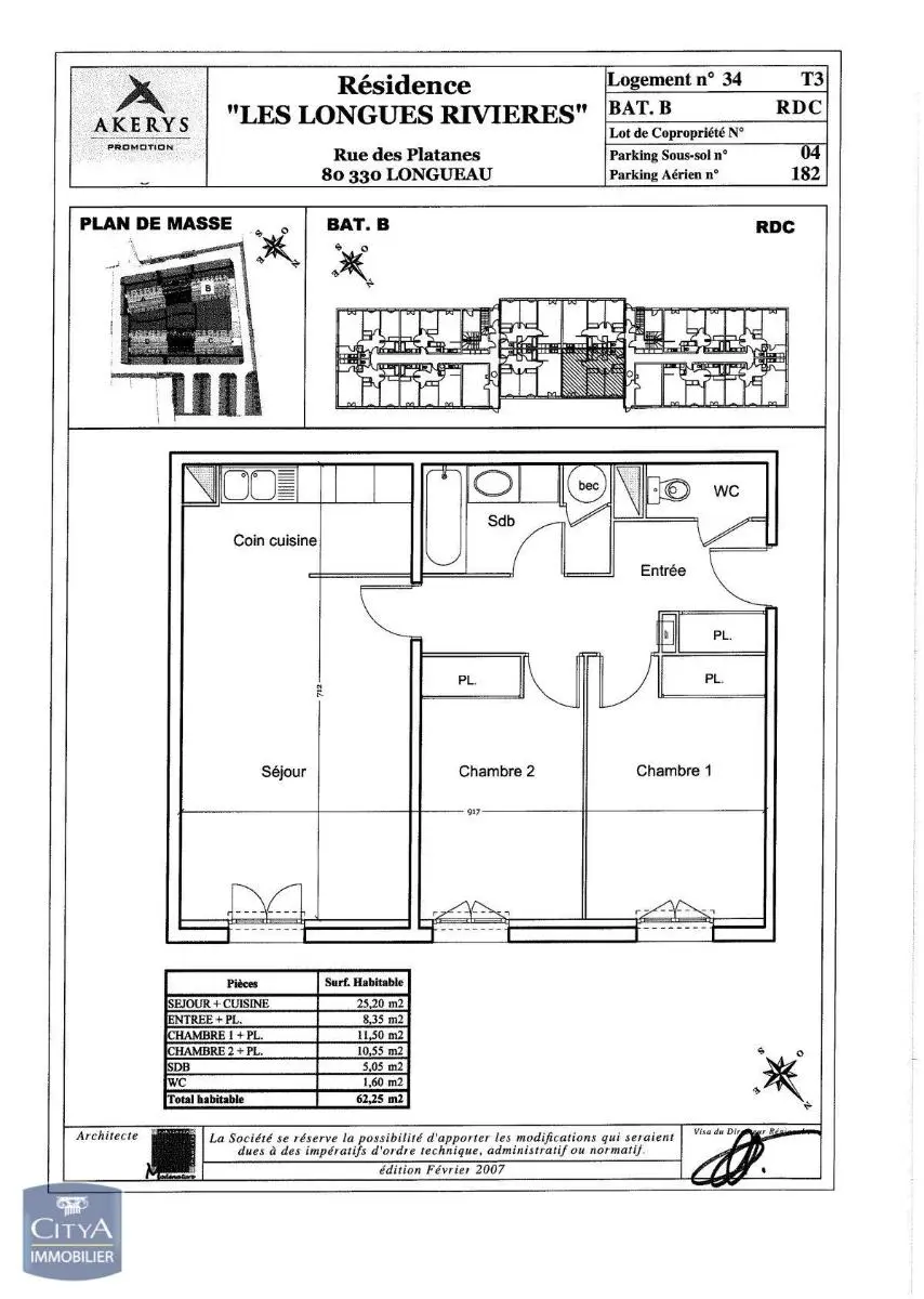 Photo 3 Appartement 3 pièces 62.25m²