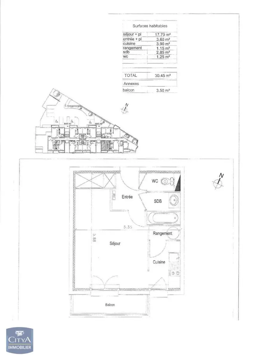 Photo 6 Appartement 1 pièce 30.1m²