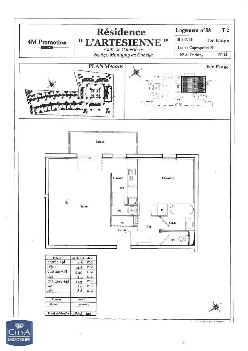 Photo 9 Appartement 2 pièces 48.65m²