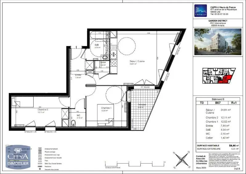 Photo 6 Appartement 3 pièces 64.44m²
