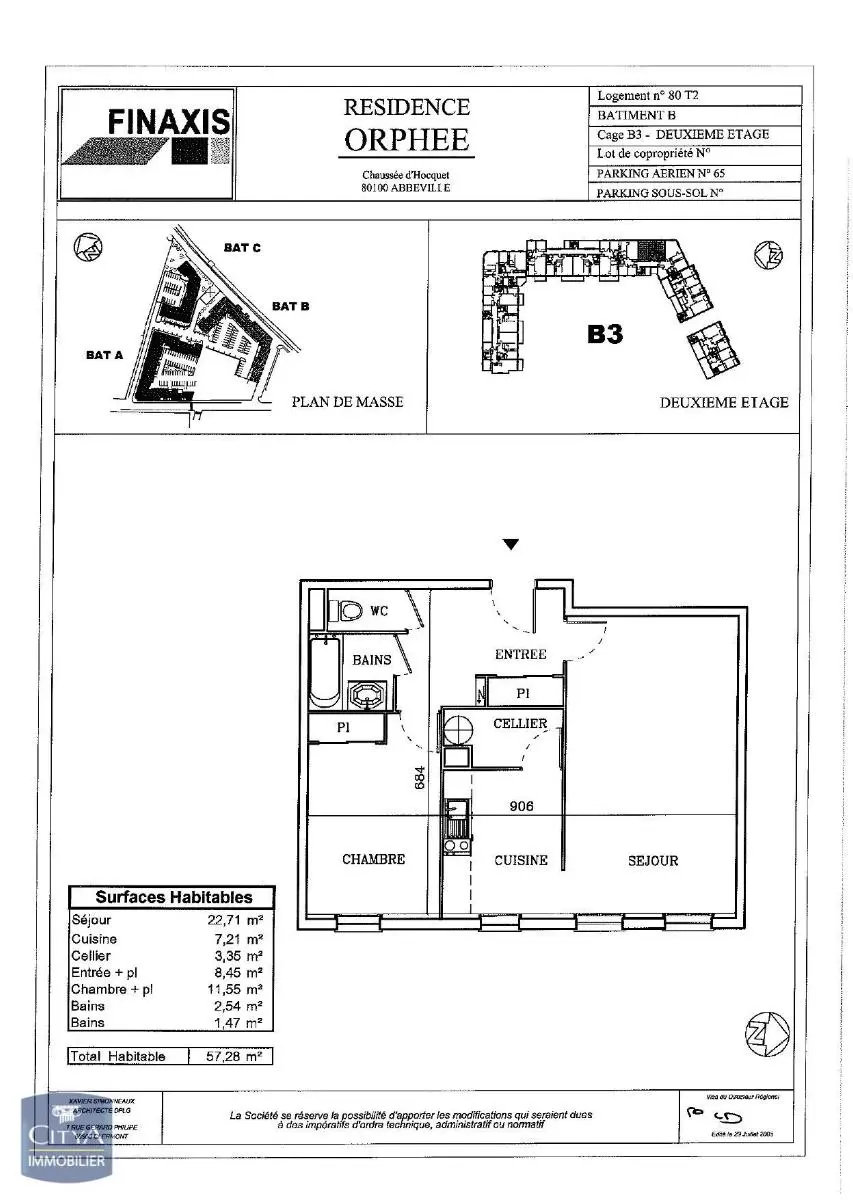 Photo 2 Appartement 2 pièces 57.28m²