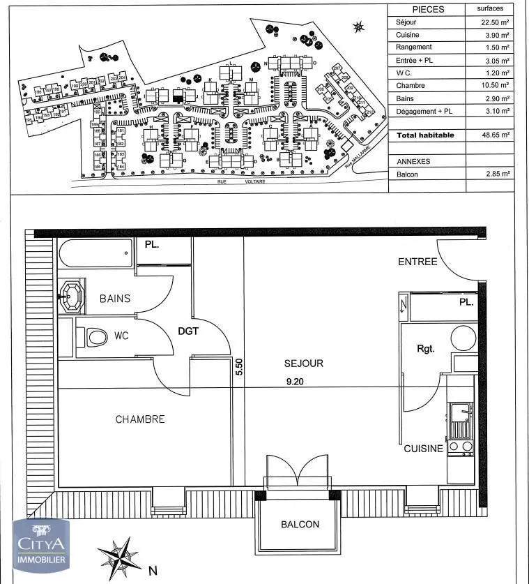 Photo 5 Appartement 2 pièces 48.65m²