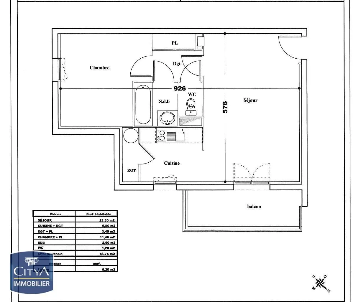 Photo 6 Appartement 2 pièces 46.75m²