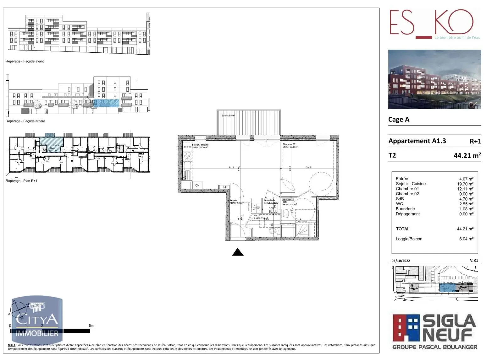 Photo 6 Appartement 2 pièces 44.21m²