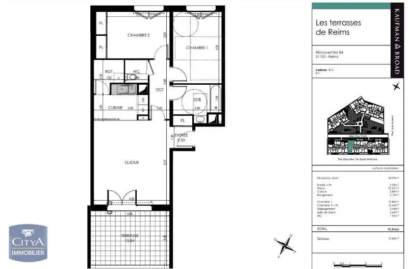 Photo 9 Appartement 3 pièces 72.27m²