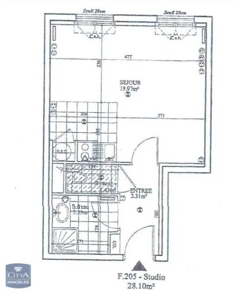 Photo 1 Appartement 1 pièce 28m²