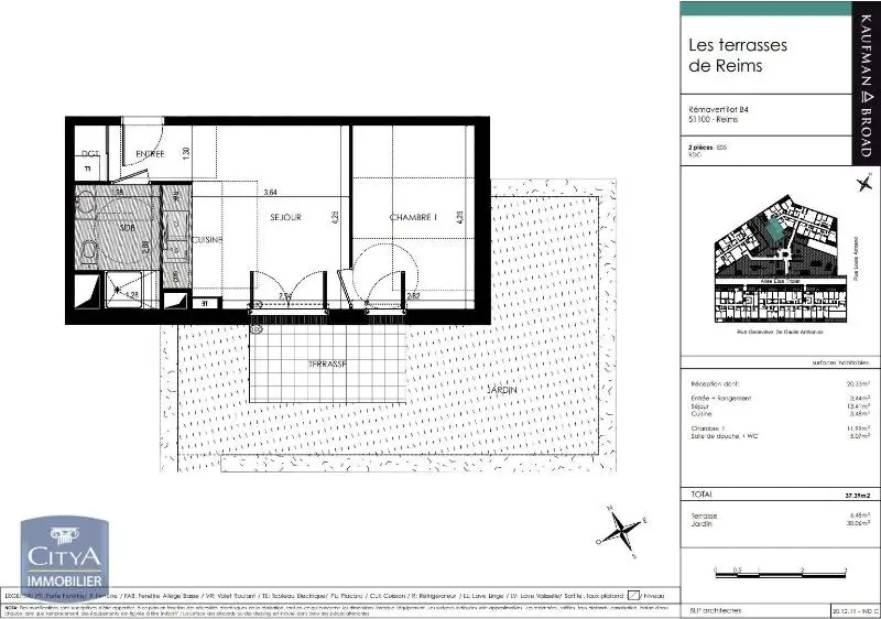 Photo 2 Appartement 2 pièces 37.39m²