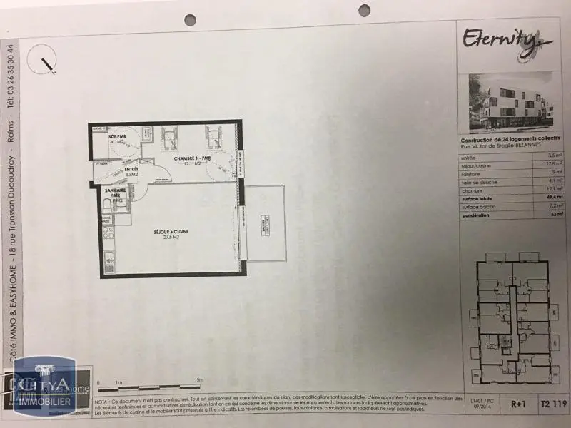 Photo 5 Appartement 2 pièces 49.4m²