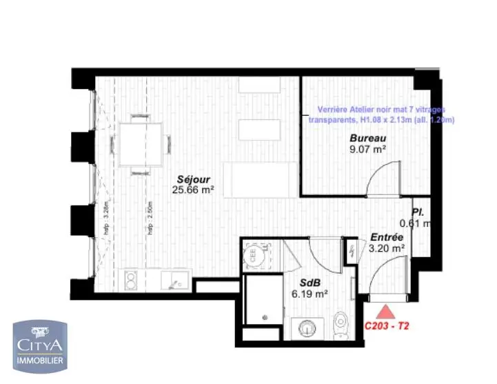 Photo 2 Appartement 2 pièces 45.19m²