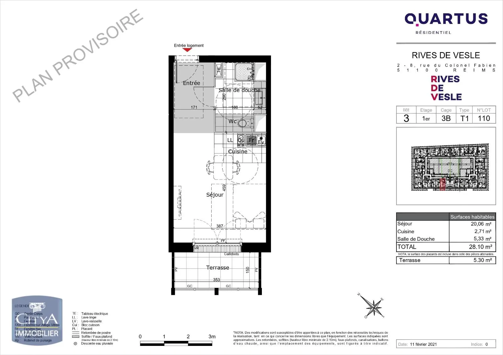 Photo 7 Appartement 1 pièce 28.1m²
