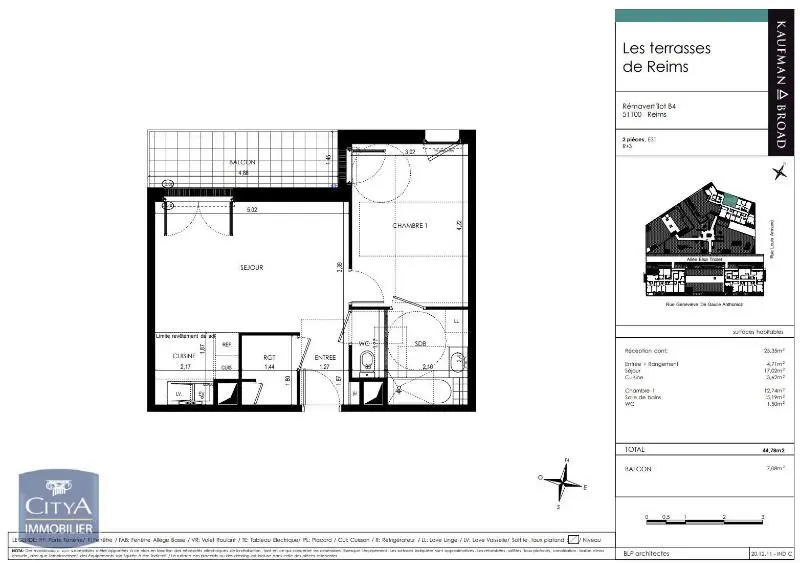 Photo 5 Appartement 2 pièces 44.78m²