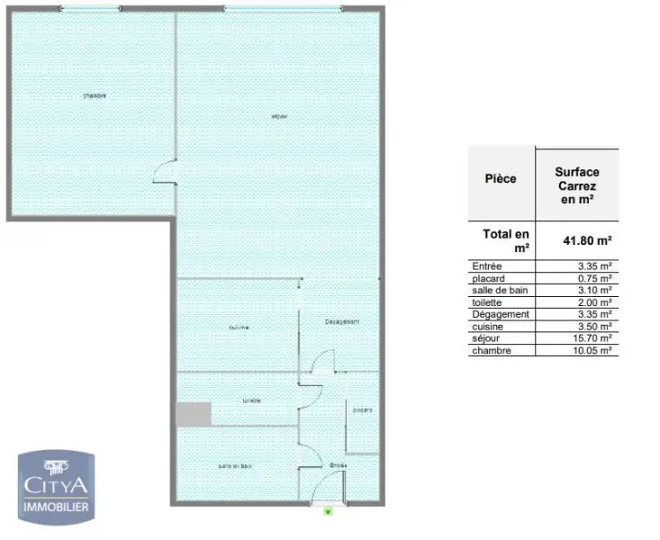 Photo 6 Appartement 2 pièces 41.8m²