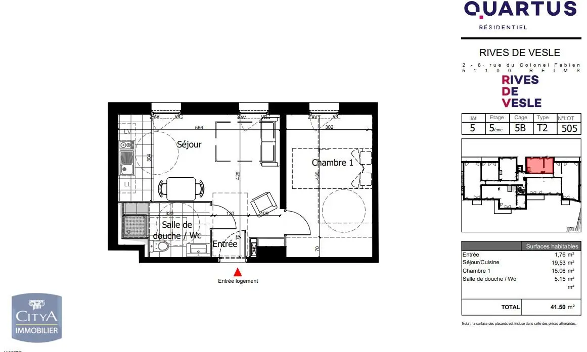 Photo 9 Appartement 2 pièces 41.5m²