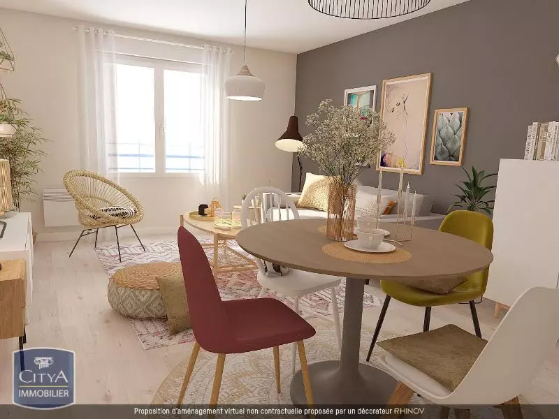 Illustration pour Appartement 3 pièces 64m² Photo Appartement 3 pièces 64m²